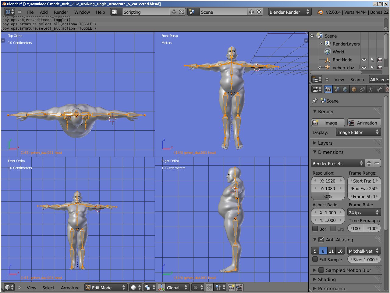 Problems In Correcting A Mocap Pose With The Mocap Add On - Animation ...