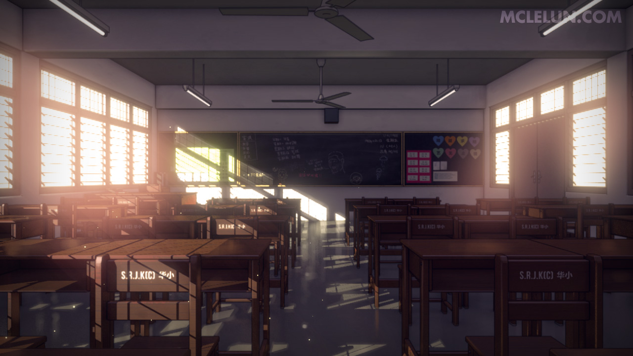 Sci-fi Anime Classroom - Finished Projects - Blender Artists Community