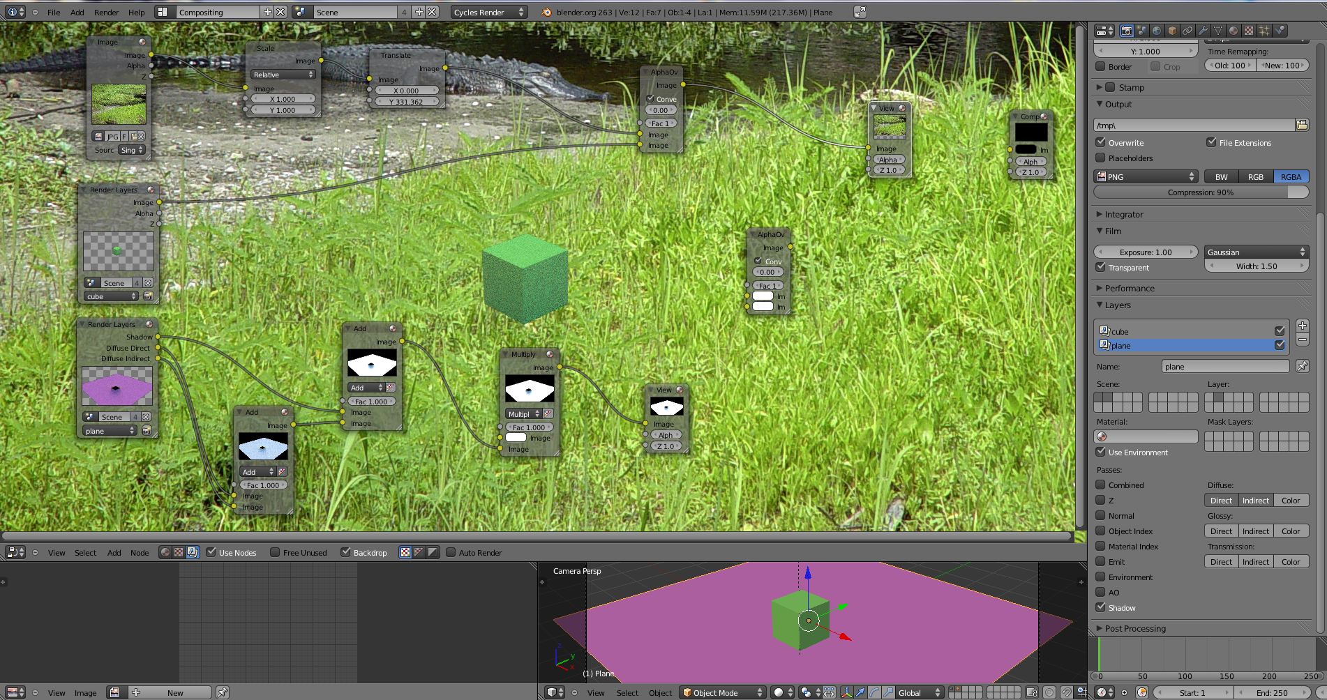 I'm failing at composting render layers/passses and need some help ...