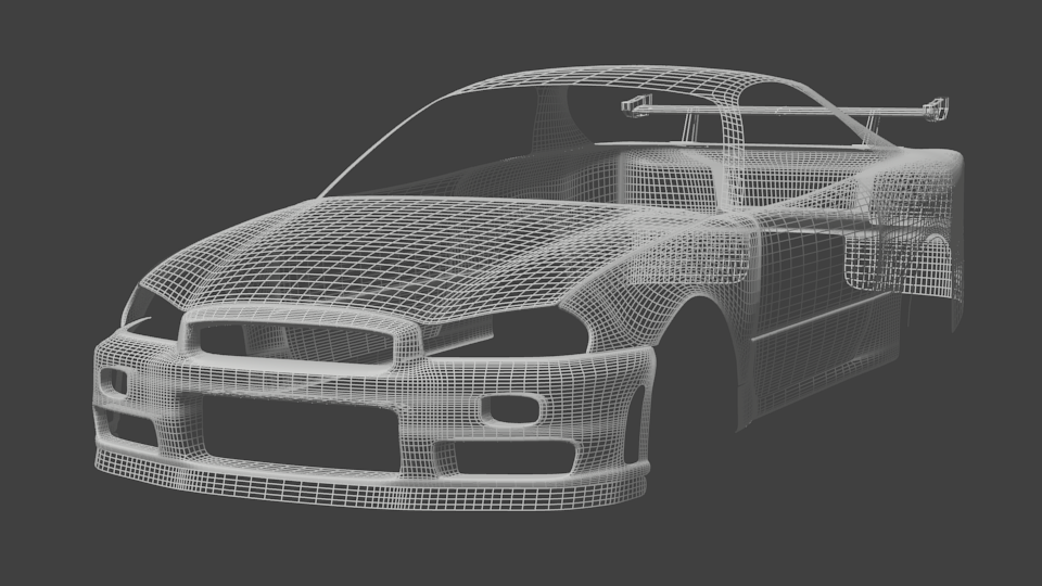 Nissan Skyline GTR R34 - Works in Progress - Blender Artists Community