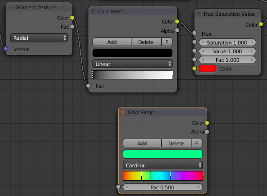 color gradient in single polygon along arbitrary direction - Materials ...