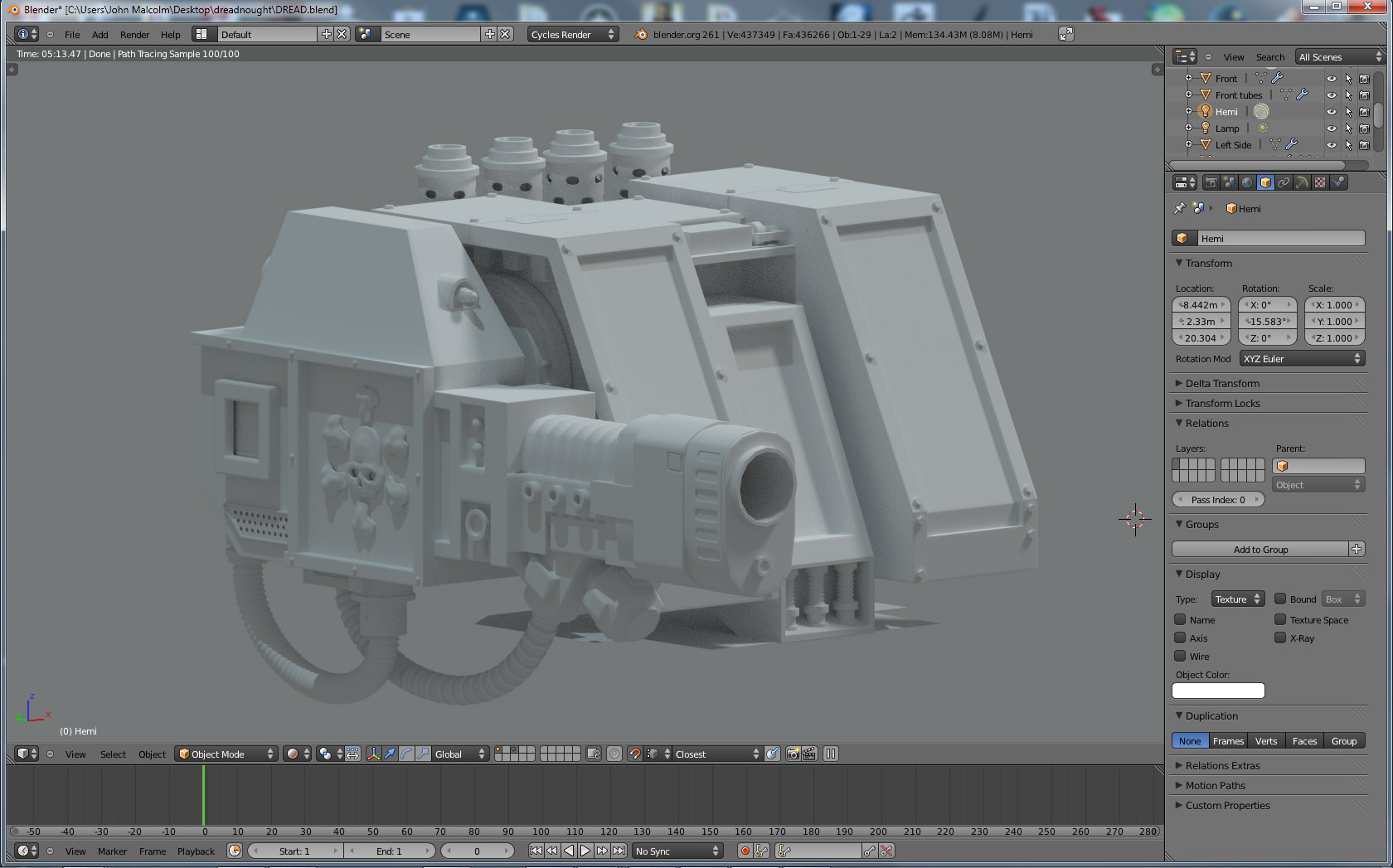 Modelling ribbed tube shapes - Modeling - Blender Artists Community