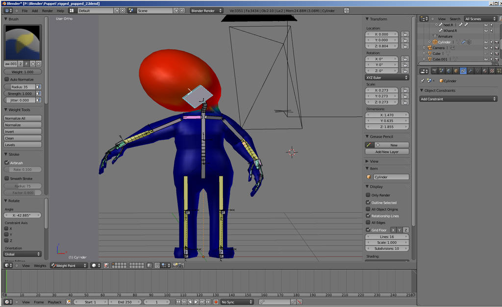 Weight Painting Problem Or Not? - Animation And Rigging - Blender ...