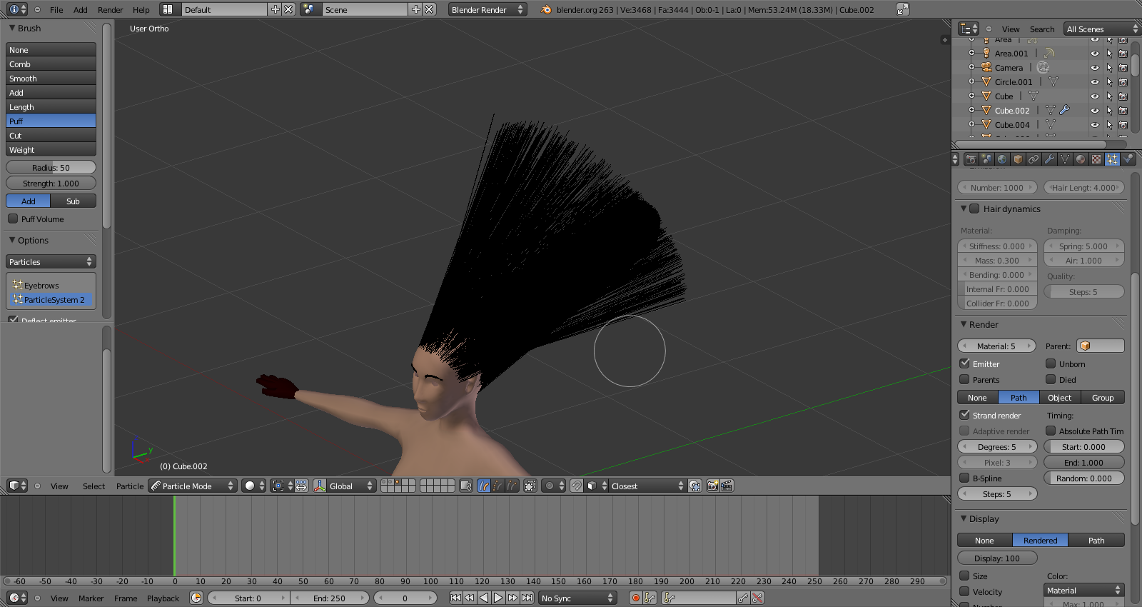 Hair Particles Won't Bend! - Particles and Physics Simulations ...