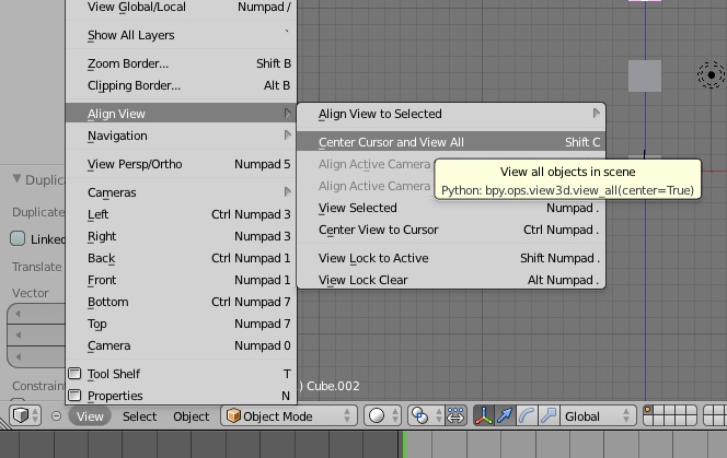 Centering Views - Basics & Interface - Blender Artists Community