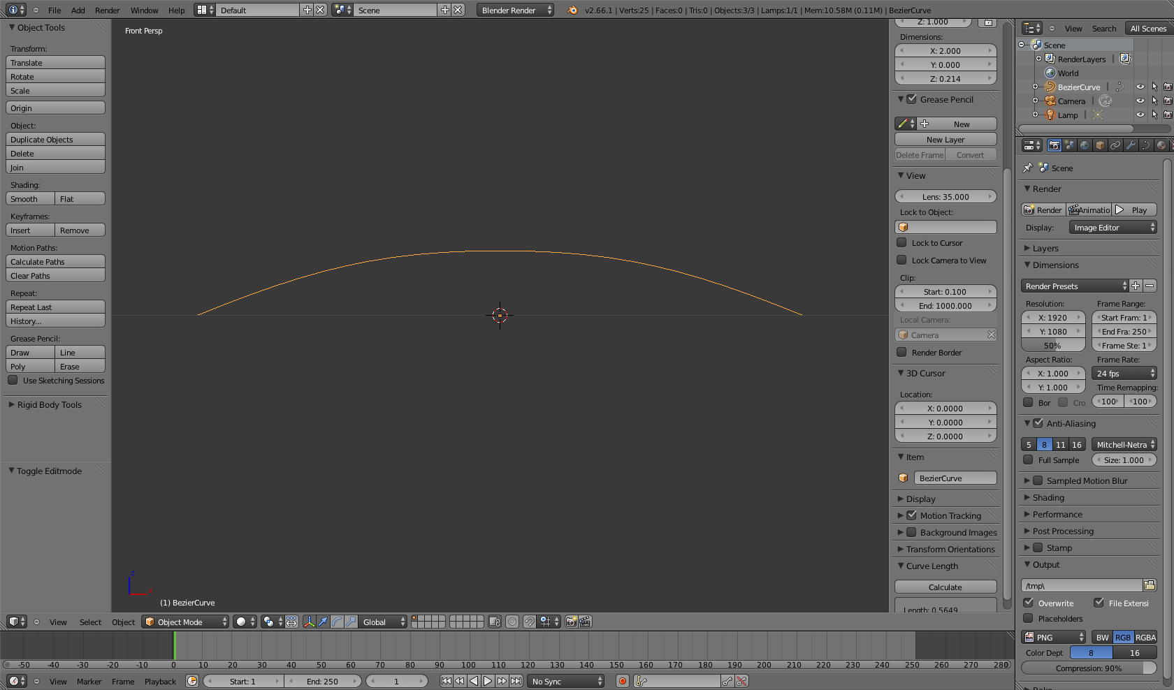Bezier-Curve Set Handle Size - Basics & Interface - Blender Artists ...