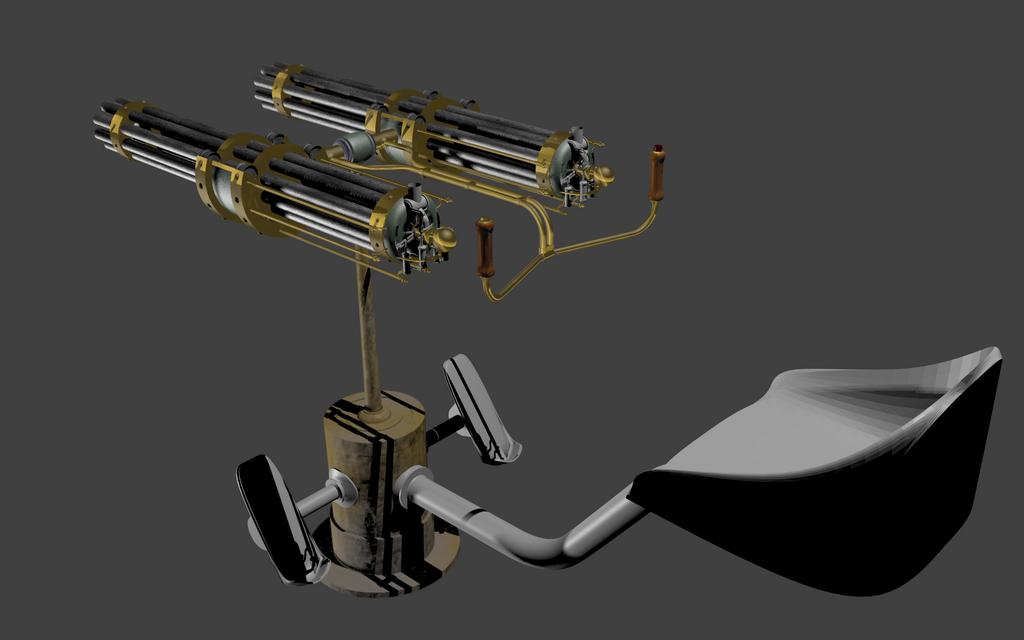 Steampumk Heavy Steam Machine Gun - Works In Progress - Blender Artists ...