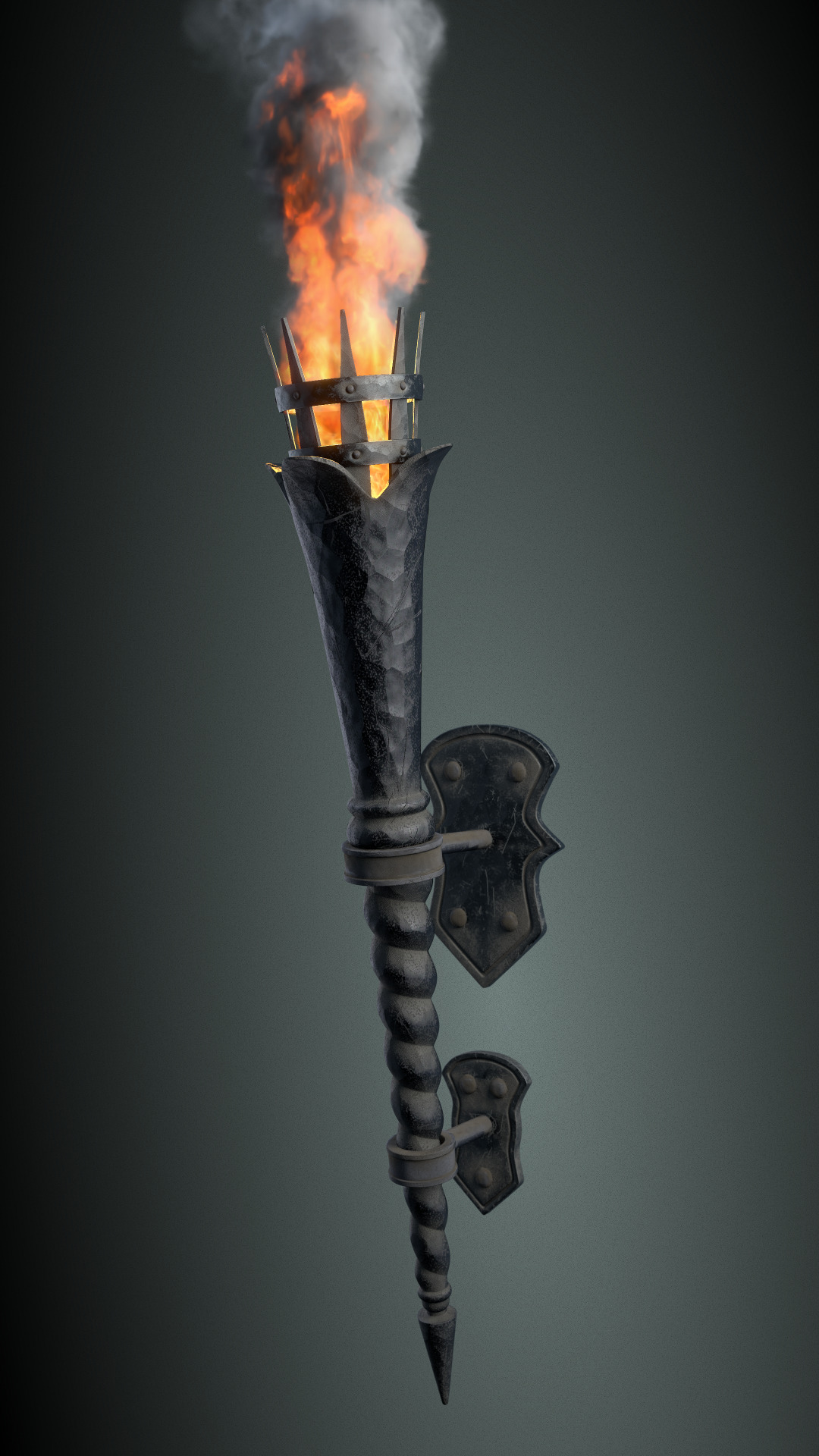 flame texture torch