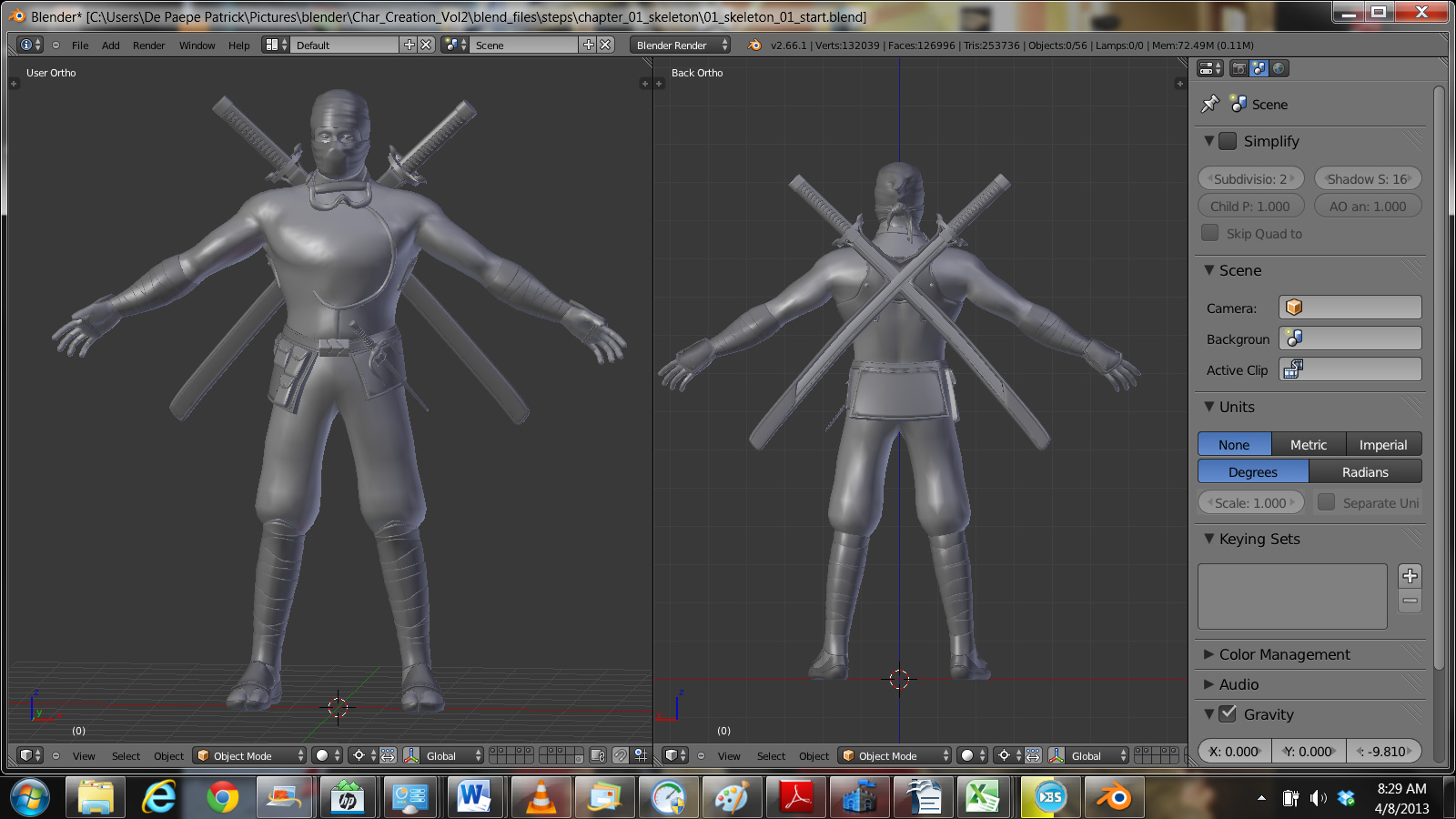 Custom Ninja Rigs Finished Ninja before start rigging - Works in Progress - Blender ...