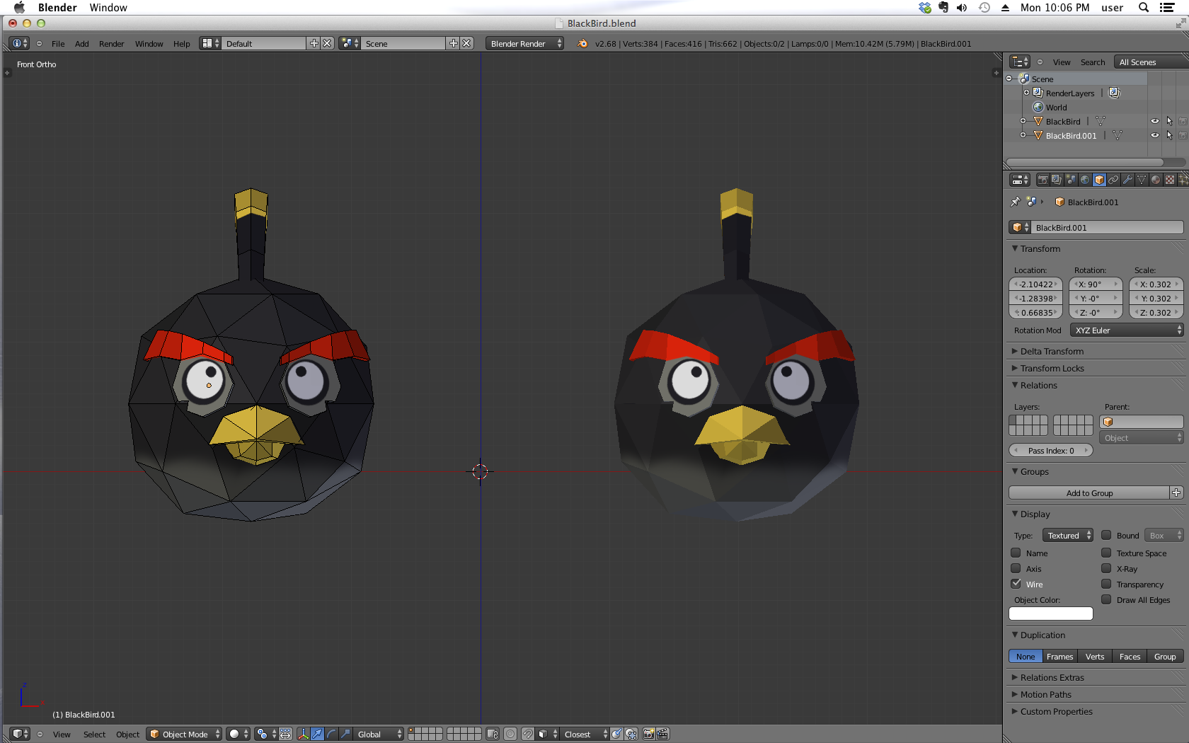 how to draw angry birds space blackbird step by step