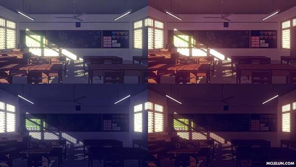 Anime Classroom Environment - Finished Projects - Blender Artists