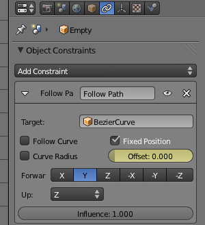 Camera to follow text moving along a bezier curve - Animation and ...