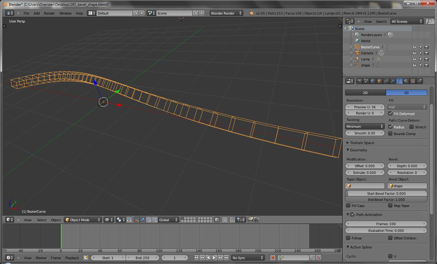 How to along curve without bending - Modeling - Blender Community