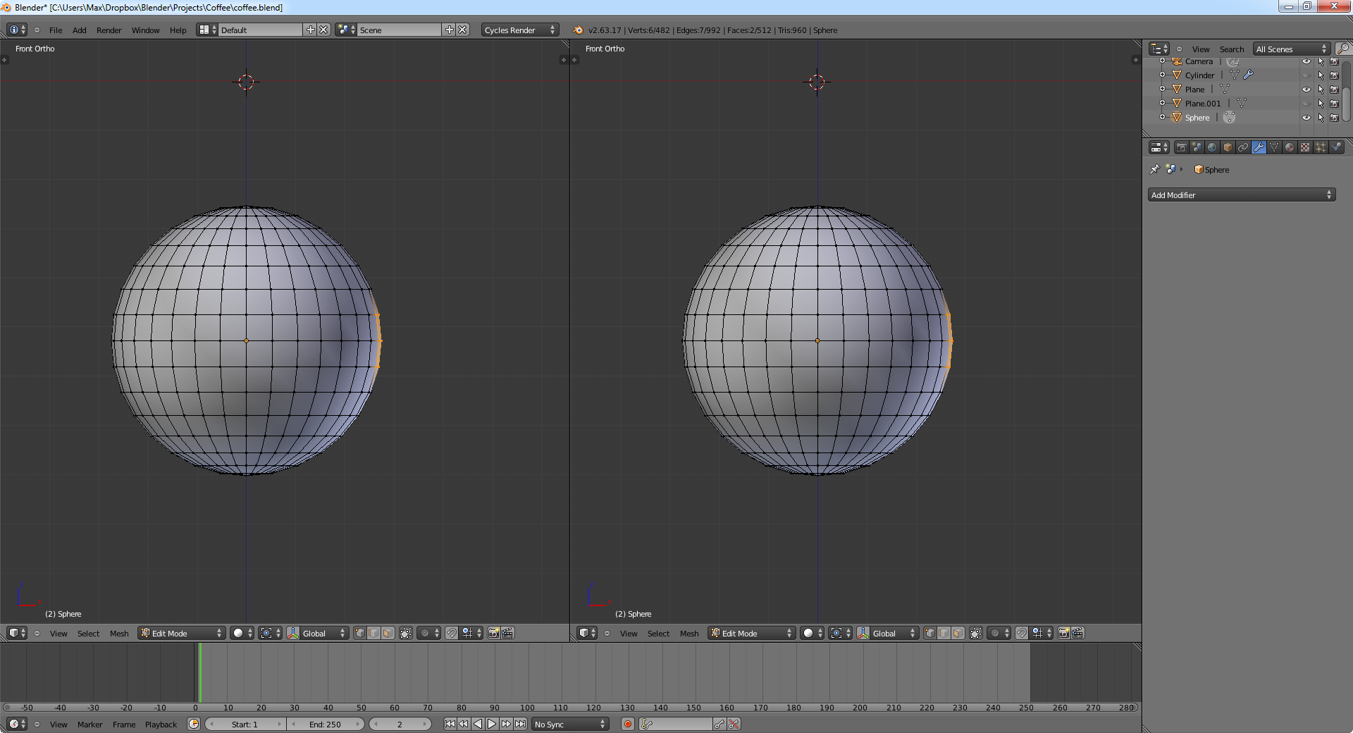 Using Object Mode Edit Mode At The Same Time Basics Interface Blender Artists Community