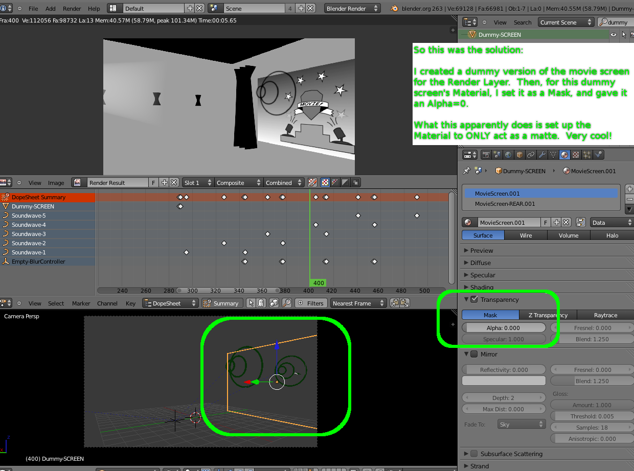 Nodes & Render Layers: Blocking Objects - Compositing And Post ...