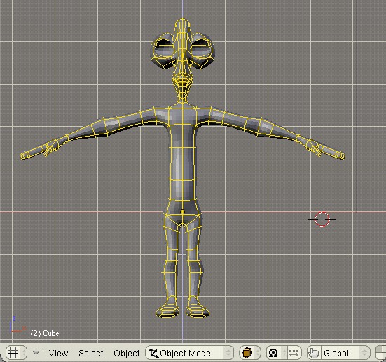 Alien model... this is an original name... huh? - Works in Progress ...