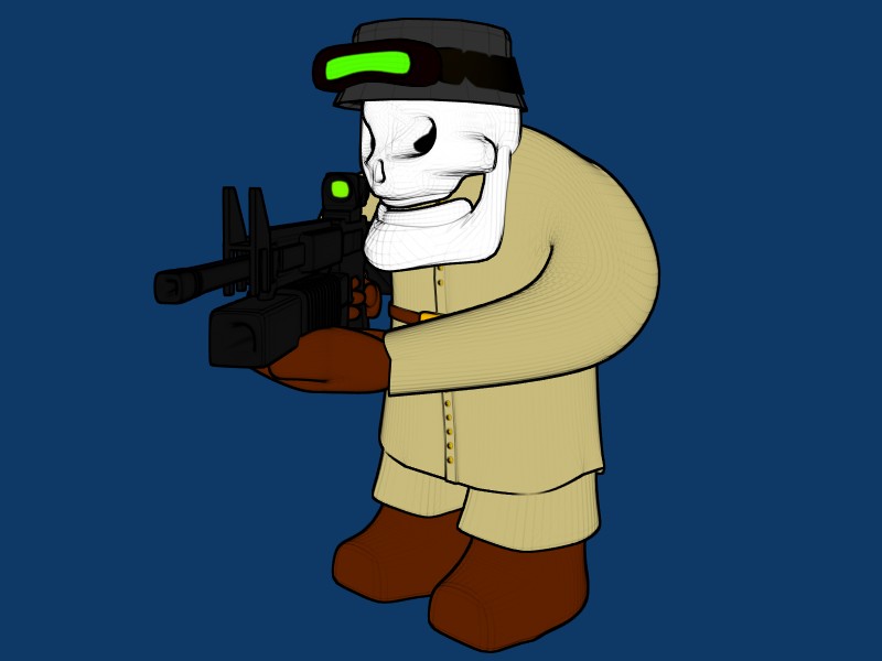 First Completed Model/Project: Cartoon Soldier of Undeath - Finished ...