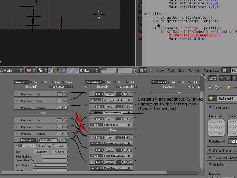Sensors problems in blender + instability - Game Engine Support and ...