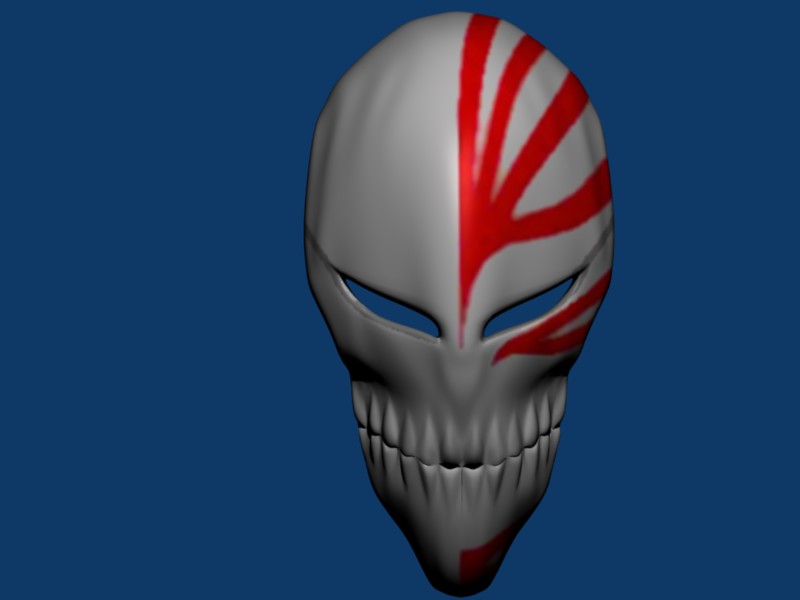 Hollow mask. Блич в маске 3d. Полая маска в блендере. Hollow Mask 3d model Bleach free download.