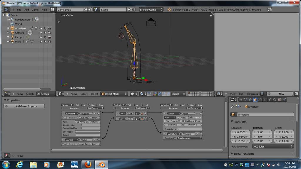 [SOLVED] sensor-controller-actuator problem - Game Engine Support and ...