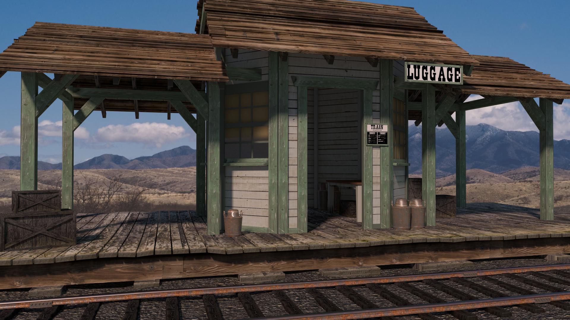 Train Outpost (Cycles) - Finished Projects - Blender Artists Community