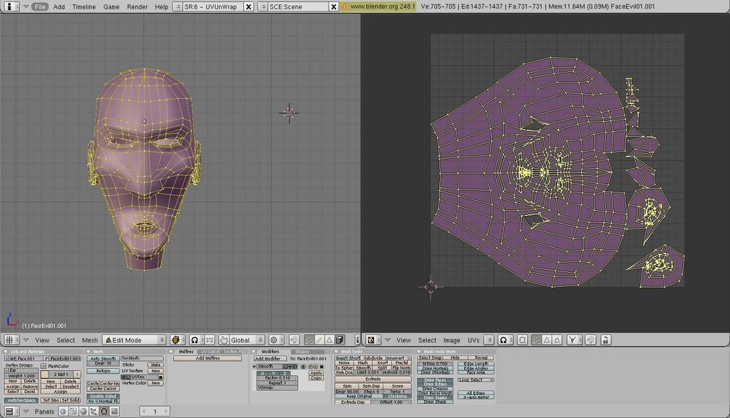 Problem UV unwrap face - Materials and Textures - Blender Artists Community