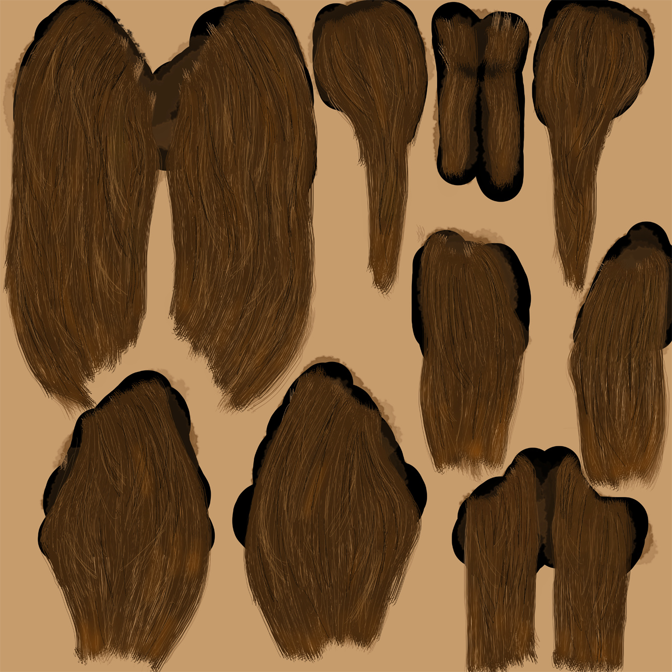 hair texture map