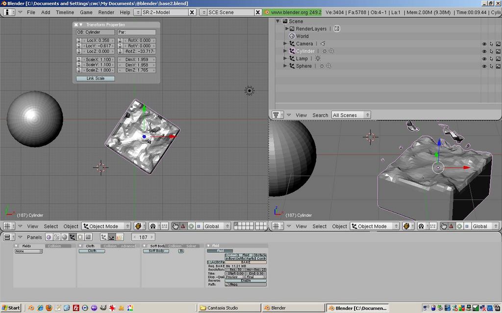 fluid rendering (not a rectangle or square) - Compositing and Post ...