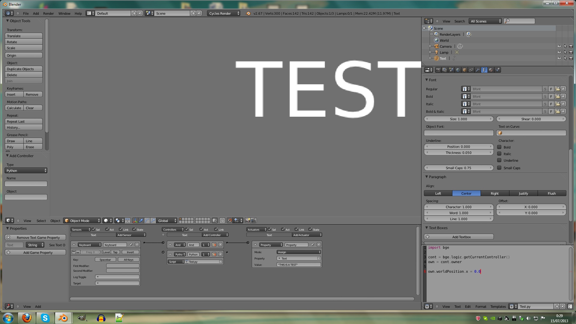 Text Object Inconevients/Doubt - Game Engine Support and Discussion ...