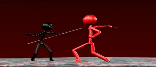 Blend Swap  Realistic stickman fight animation
