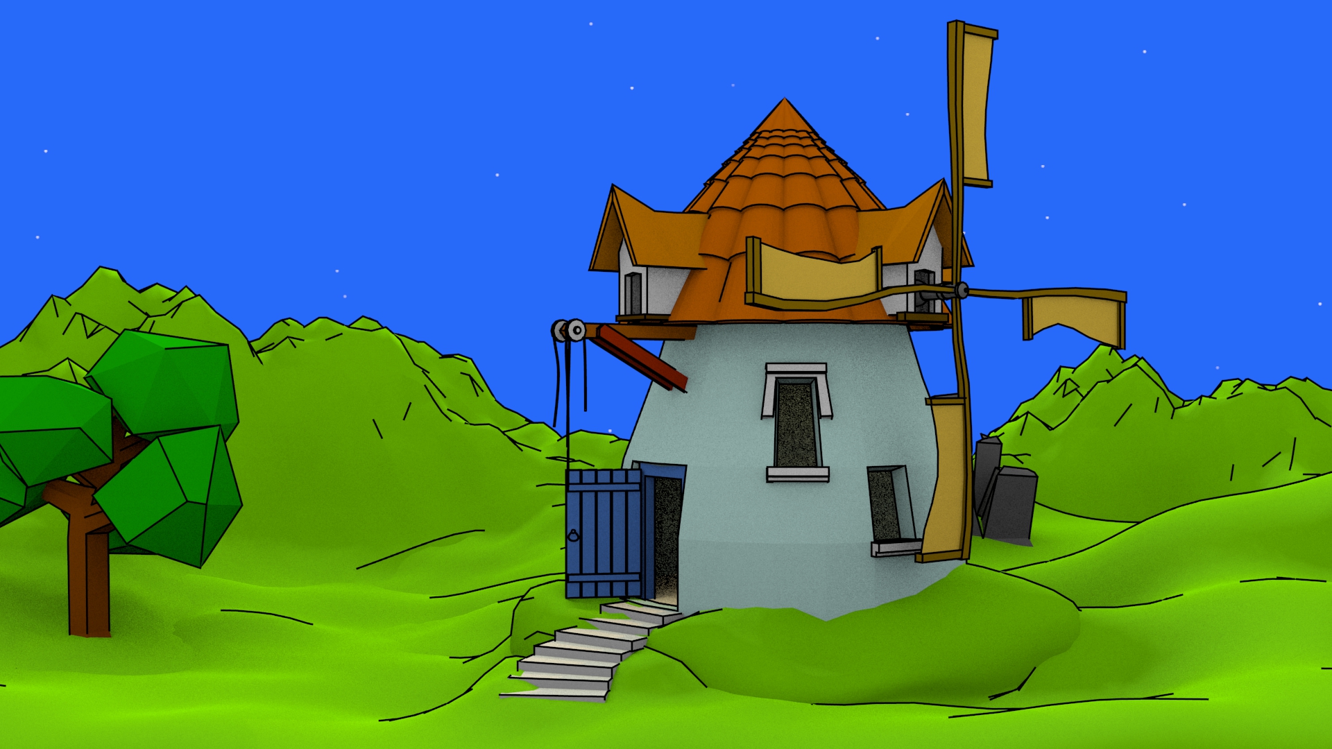 Windmill Finished Projects Blender Artists Community   75e8691980faa29263b4040e8cb1f5d4d1b84ac2 