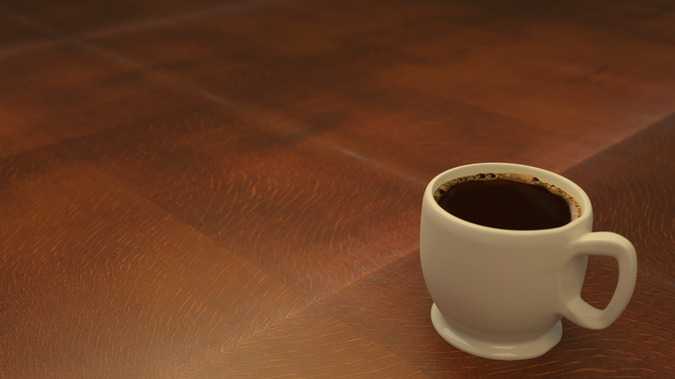 How to create realistic coffee in Blender 