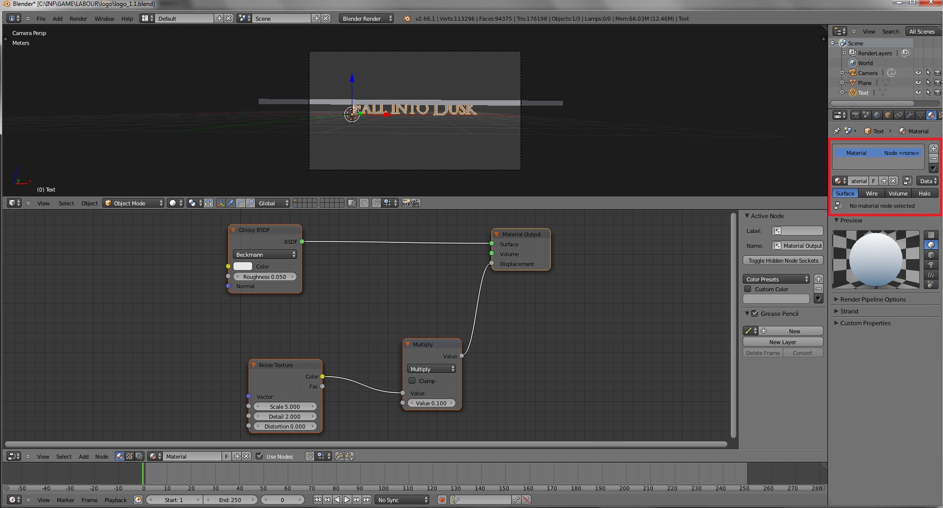 No material node selected - Materials and Textures - Blender Artists ...