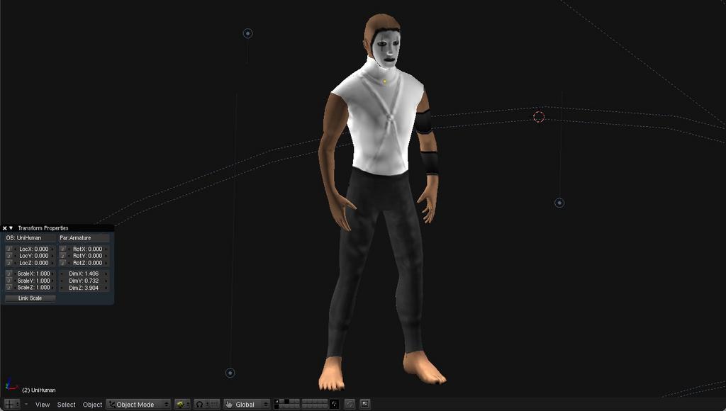 Mime Model Demented Mime (Real Time Model) (Animation on last page!) - Works in ...