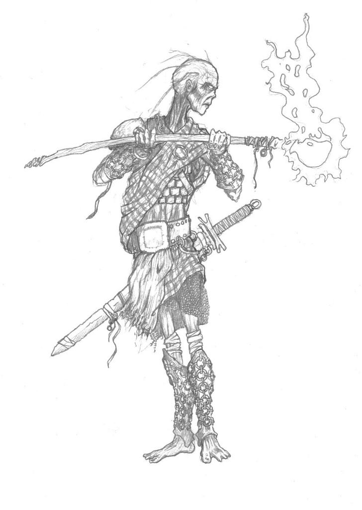 celtic warrior drawings