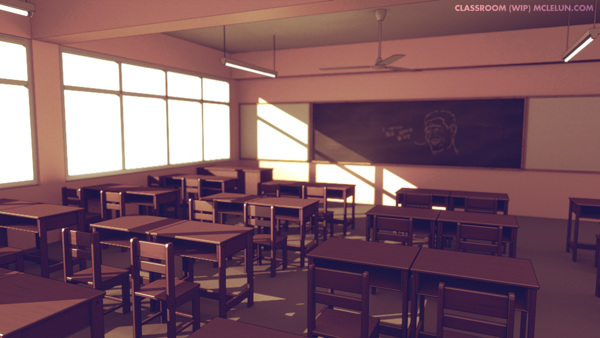 Anime Classroom, Blender only