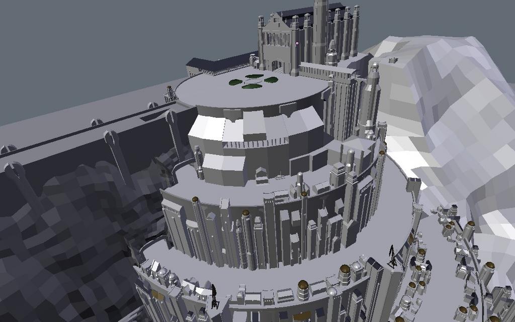 Minas Tirith, the City of Kings! : r/blender