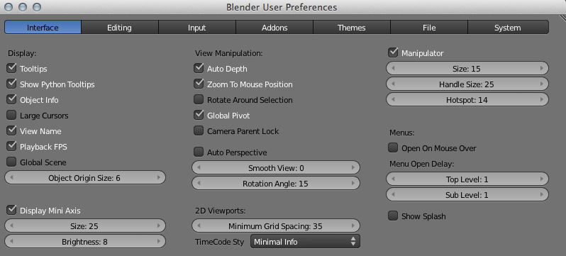 how to switch to orthographic view in blender on mac