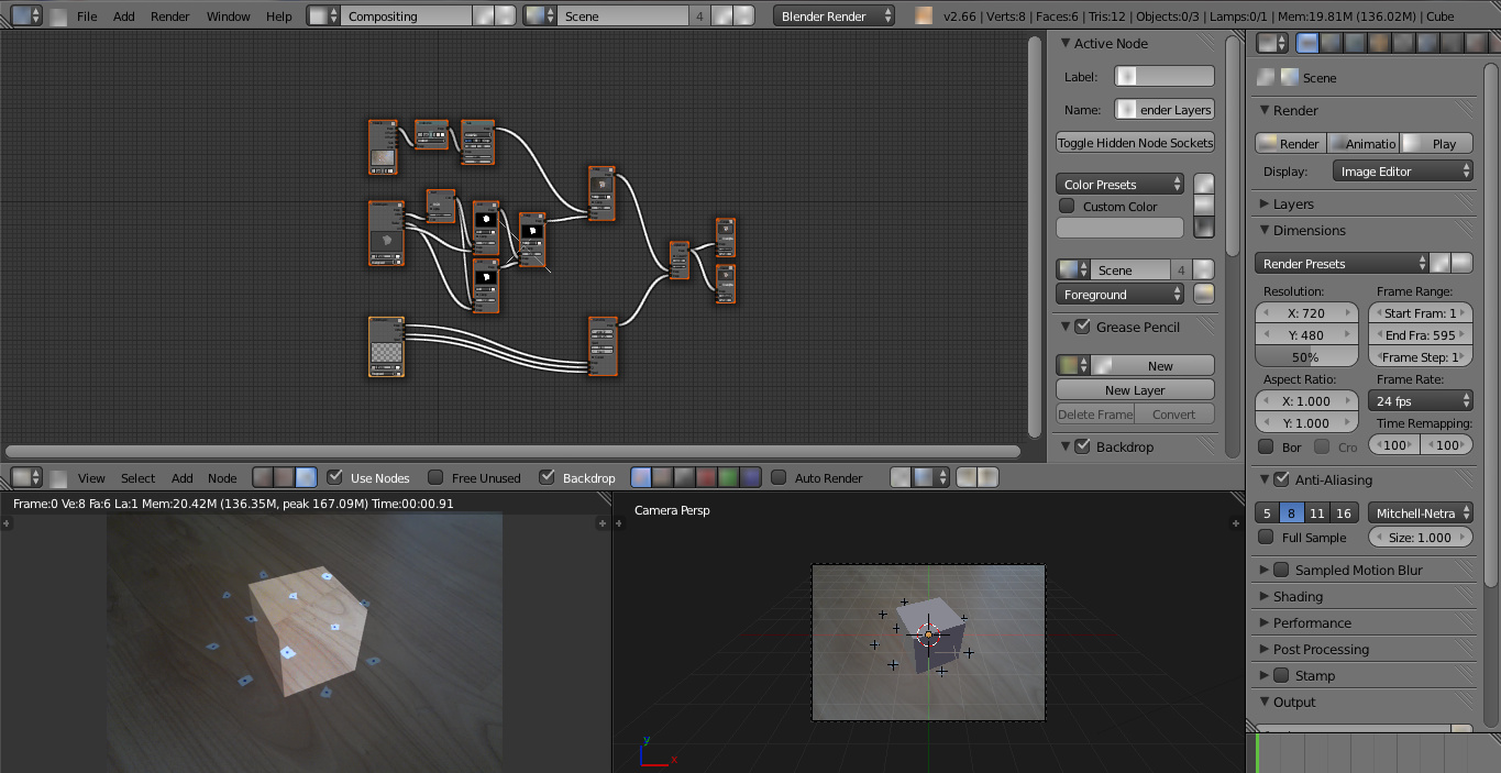 Camera Tracking Problem - Rendering - Compositing and Post Processing ...
