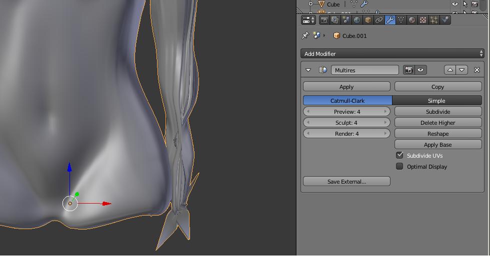 MultiRes - Distorsion issue in lower level - Modeling - Blender Artists ...