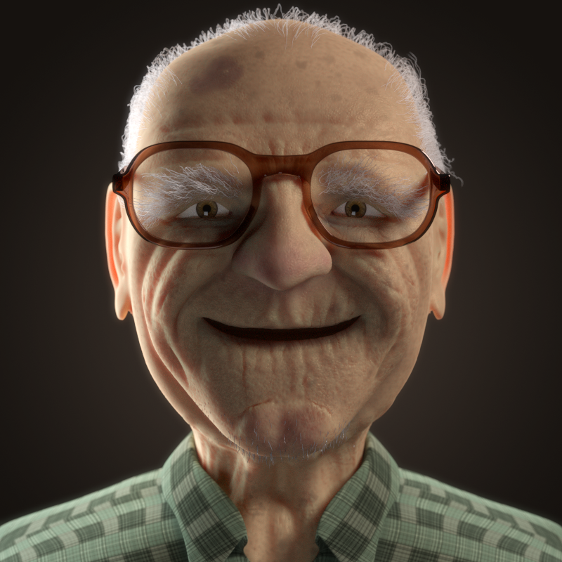 Funny old man - Finished Projects - Blender Artists Community
