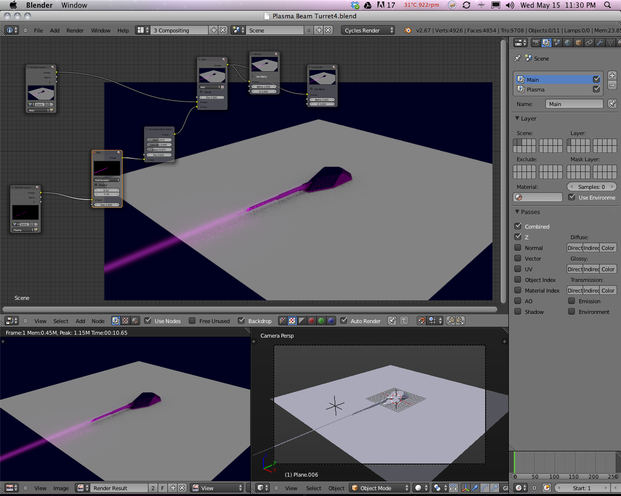 Two render layers not combining in Composite nodes (Cycle Render ...