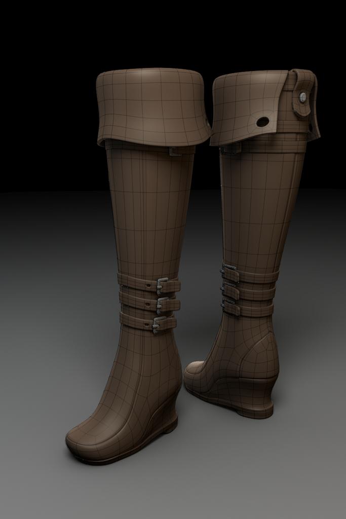 Leather Boots - Works in Progress - Blender Artists Community