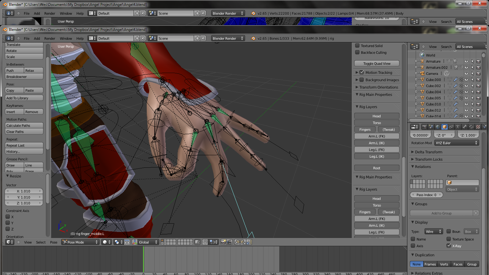 Mesh not Skinning problem. - Animation and Rigging - Blender Artists ...