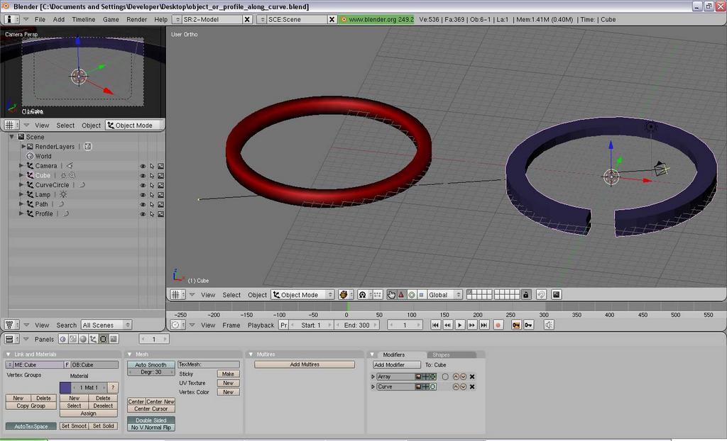 Help With Extruding Along A Curve? - Modeling - Blender Artists Community