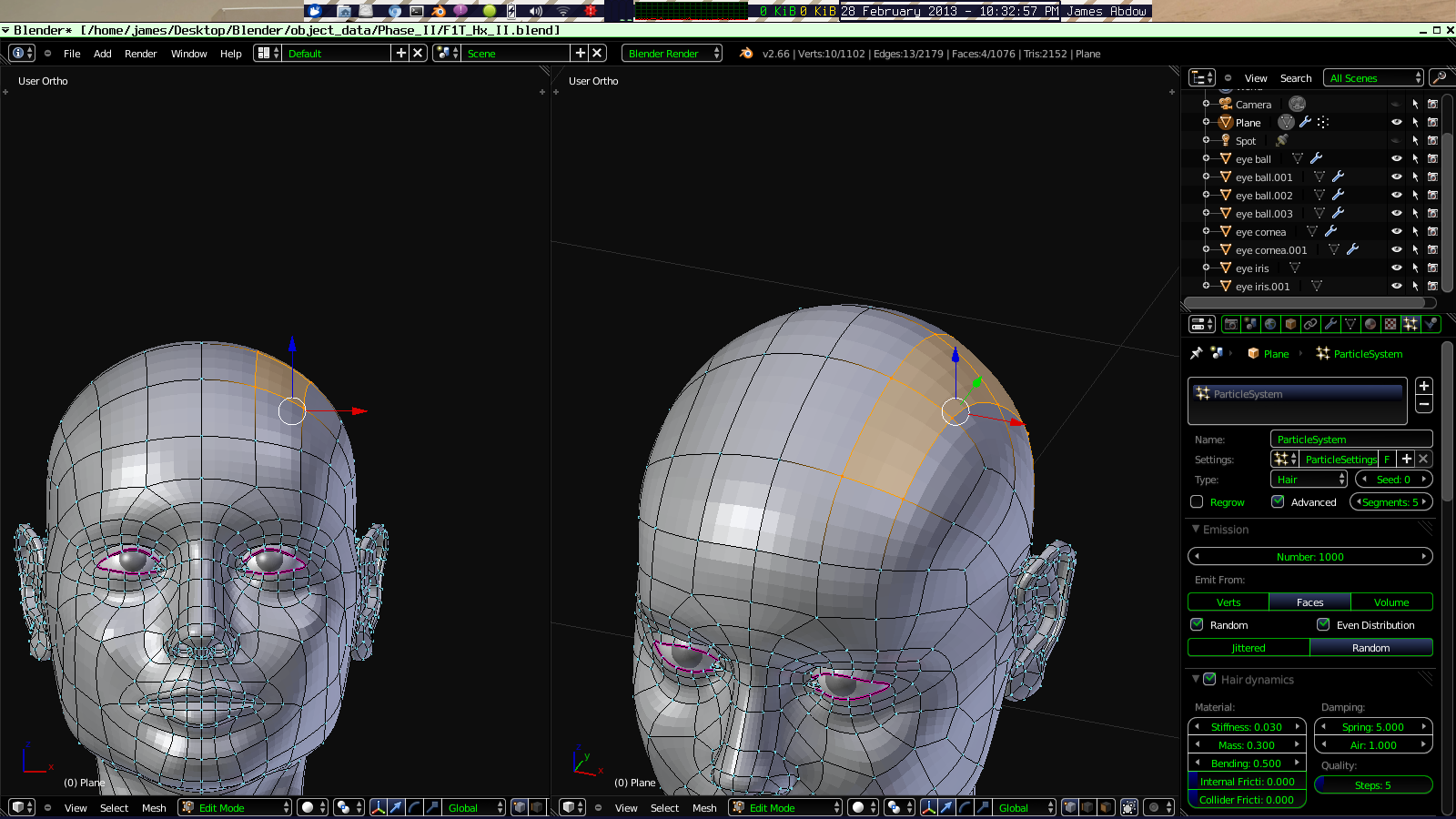 Why do certain faces refuse to emit hair? - Particles and Physics ...