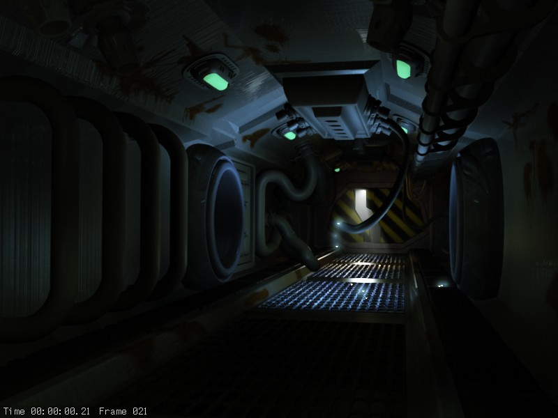 Space Corridor with exploting doors - Works in Progress - Blender ...