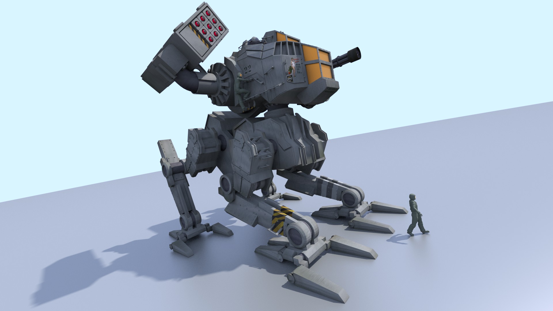 Mech Design WIP - Focused Critiques - Blender Artists Community