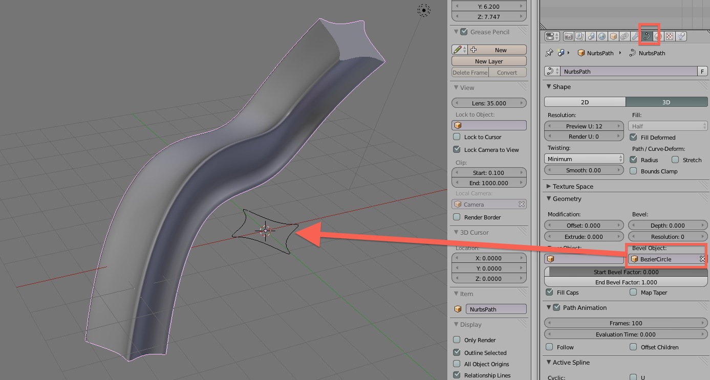 Blender - How to use Bezier Curve to draw cube lines — polycount