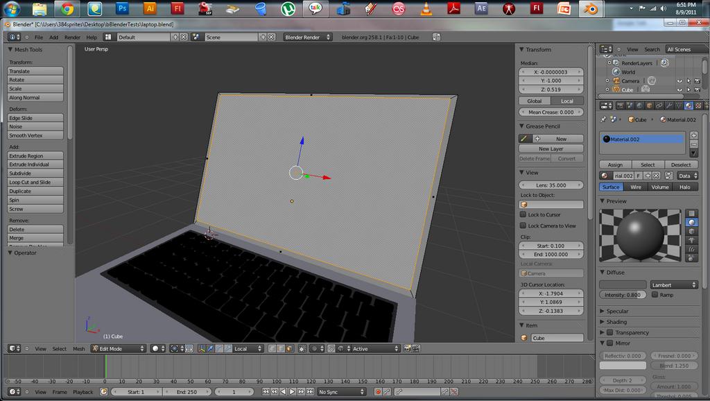 Separate Face from Edit Mode to a new Object? - Basics & Interface ...